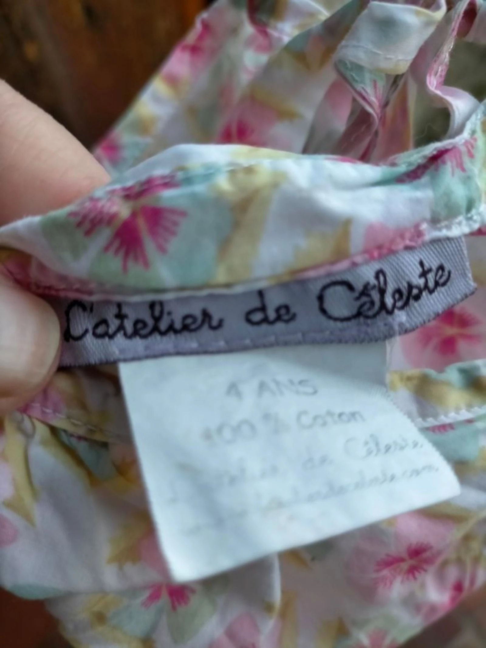 Hermosa túnica Les ateliers de Céleste 4 años – photo 3